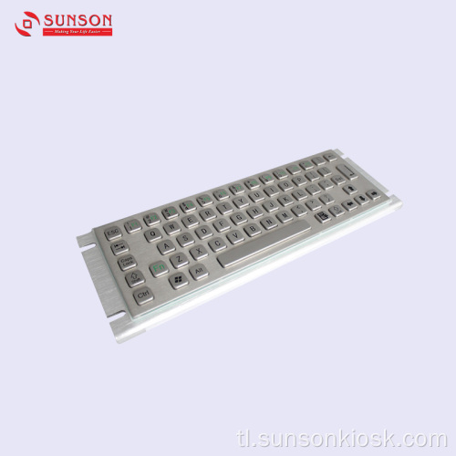 Hindi tinatagusan ng tubig Metalic Keyboard para sa Impormasyon Kiosk